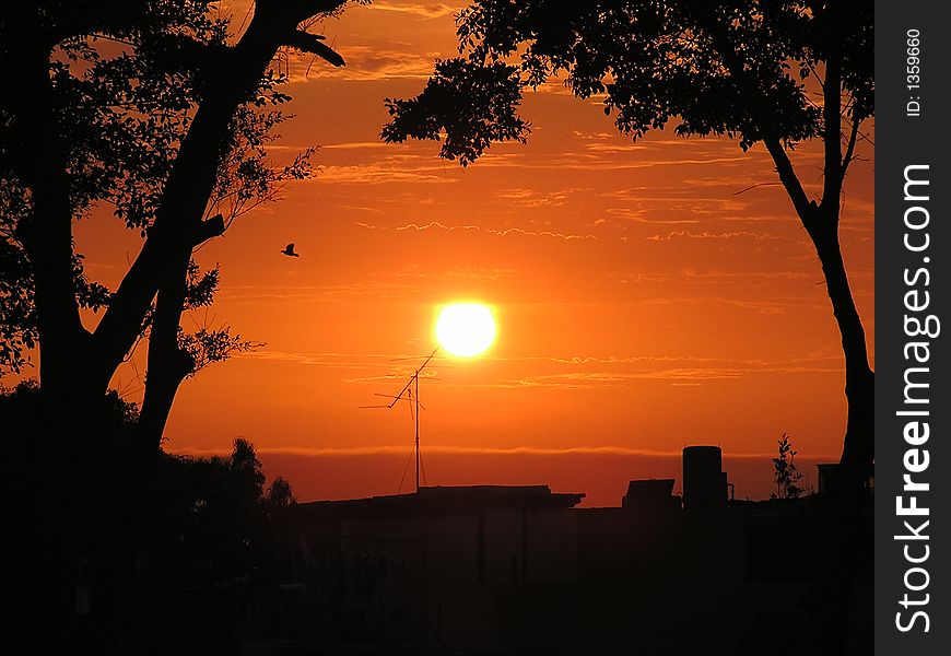 Sunset in Lima