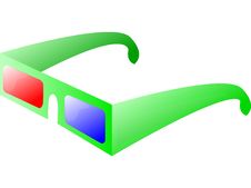 3D Glasses Royalty Free Stock Photos