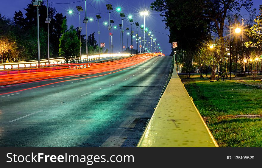 Road, Lane, Street Light, Infrastructure