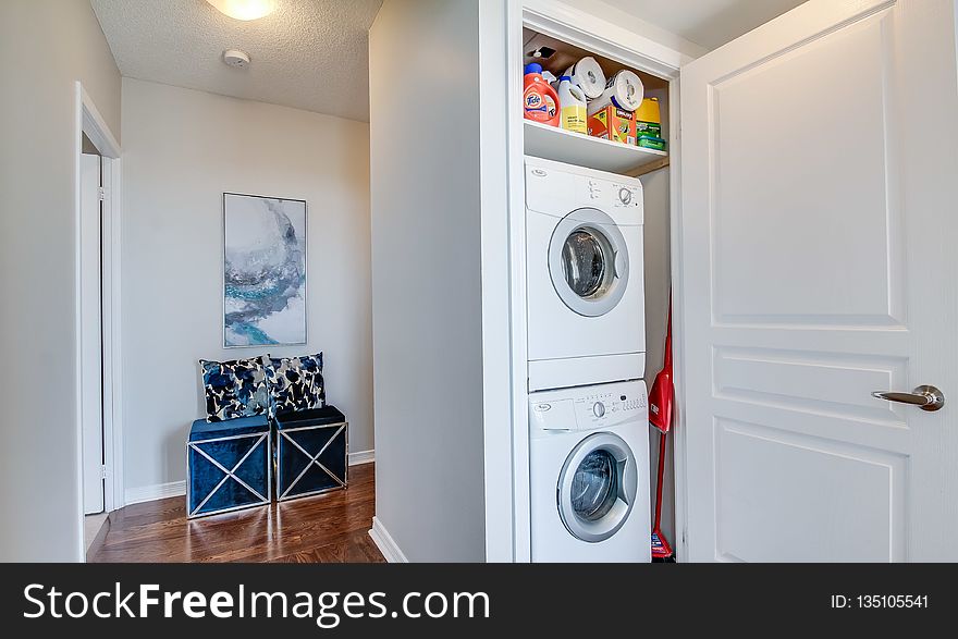 Room, Laundry Room, Washing Machine, Laundry