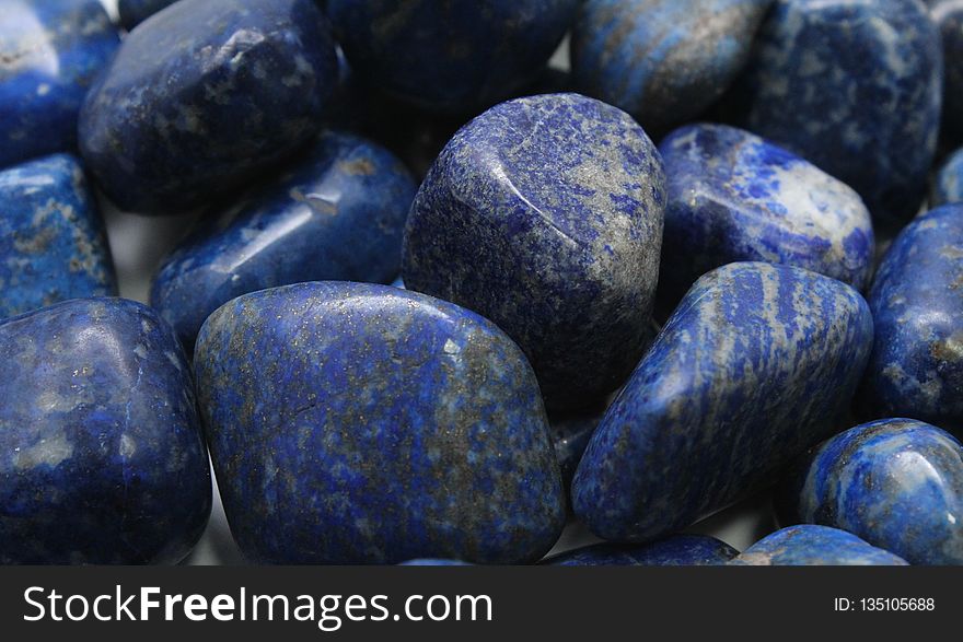 Blue, Pebble, Rock, Bead