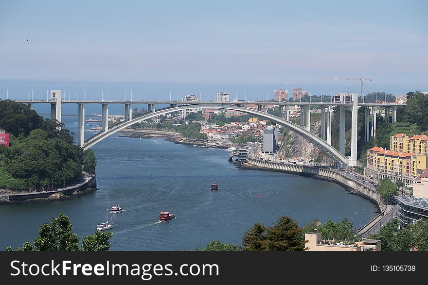 Bridge, Waterway, City, River