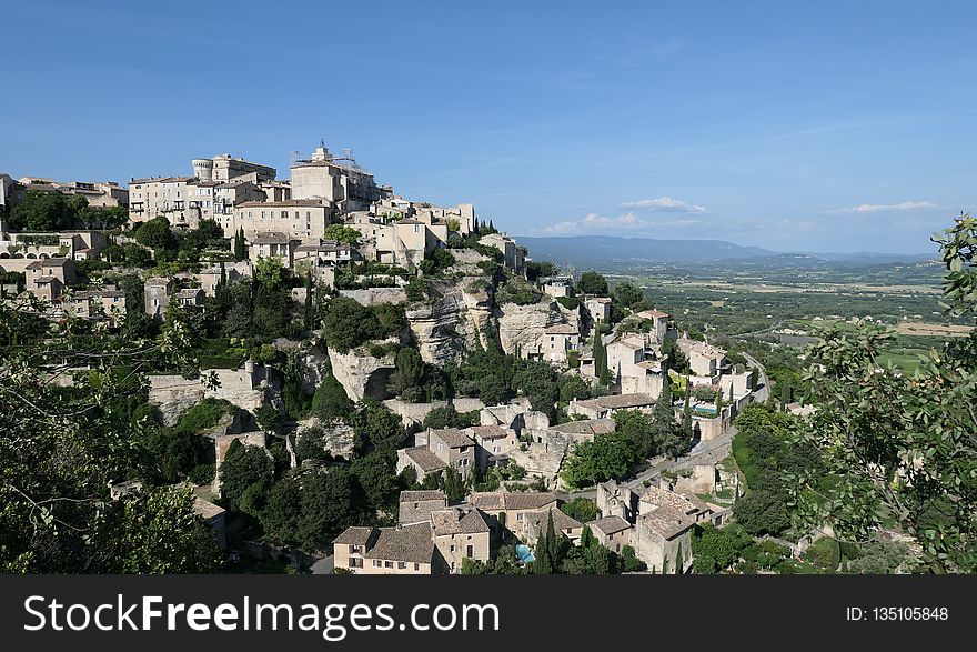 Mountain Village, Village, City, Sky