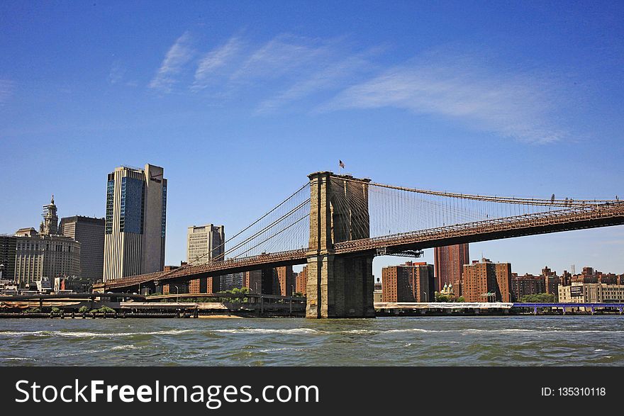 Bridge, Skyline, City, Skyscraper