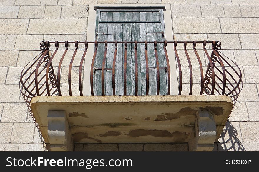Balcony, Iron, Handrail, Window