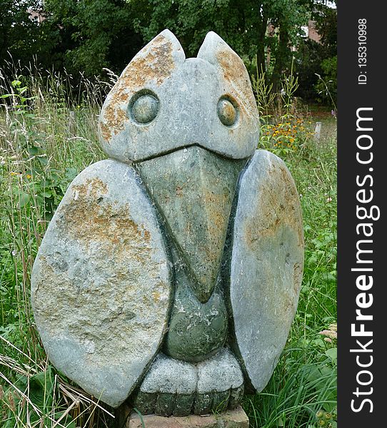 Stone Carving, Sculpture, Garden, Carving