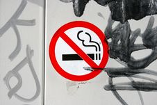 No Smoking Sign Stock Photography