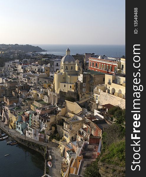 Procida a beautiful island in campania , italy