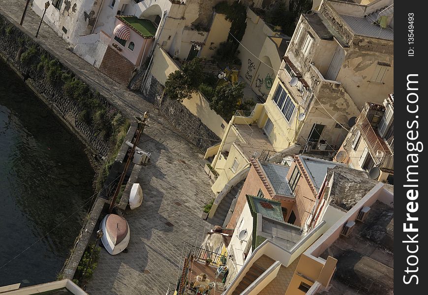 Procida a beautiful island in campania , italy