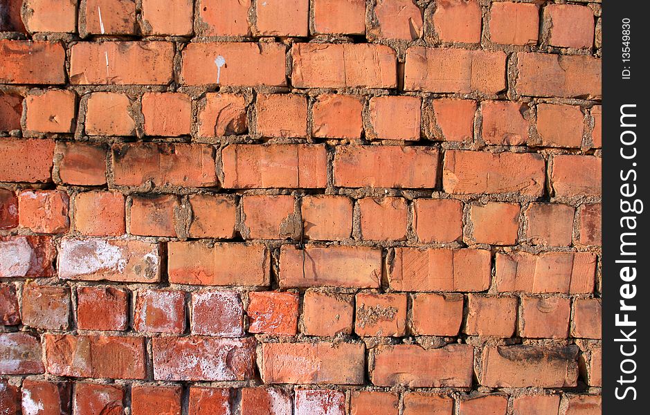 Red brick wall