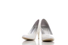 White Woman Shoes Stock Image
