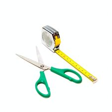 Tape-measure And Scissors Royalty Free Stock Photo