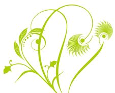 Green Flower Pattern Royalty Free Stock Image