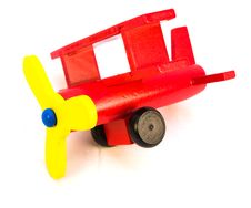 Red Toy Plane Royalty Free Stock Photo Red Toy Plane Royalty Free Stock Photo