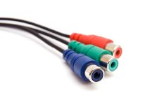 Three Color Connectors Stock Image