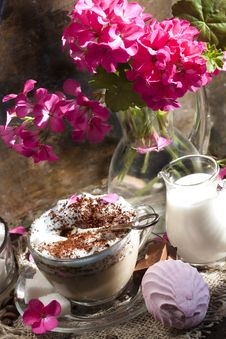 Grain And Coffee Cappuccino Stock Photo Grain And Coffee Cappuccino Stock Photo