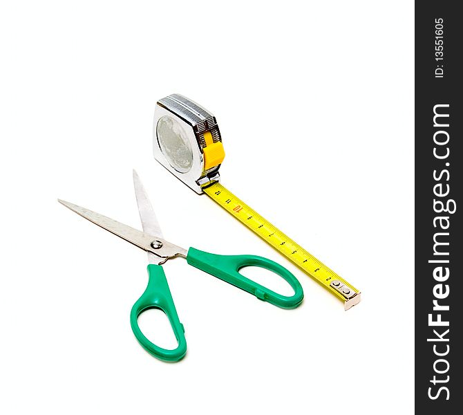 Tape-measure And Scissors