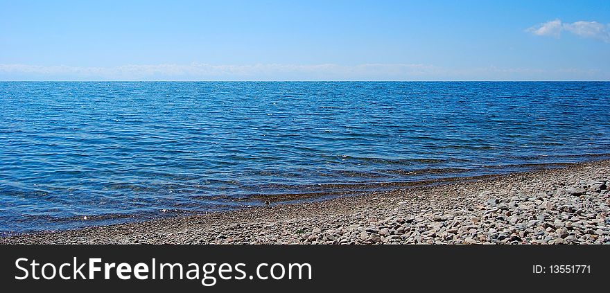 Calm Baikal Lake. Nobody. Summer. Calm Baikal Lake. Nobody. Summer.