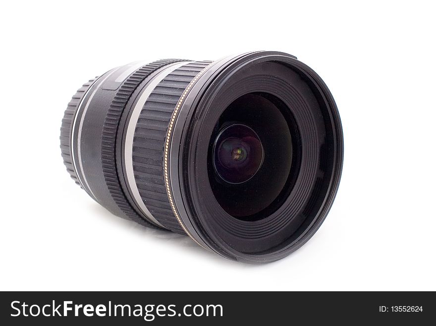 Close up of camera lens