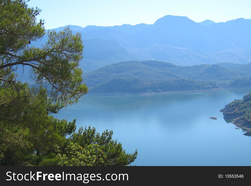 Landscape with high-altitude lake in Turkey. Landscape with high-altitude lake in Turkey