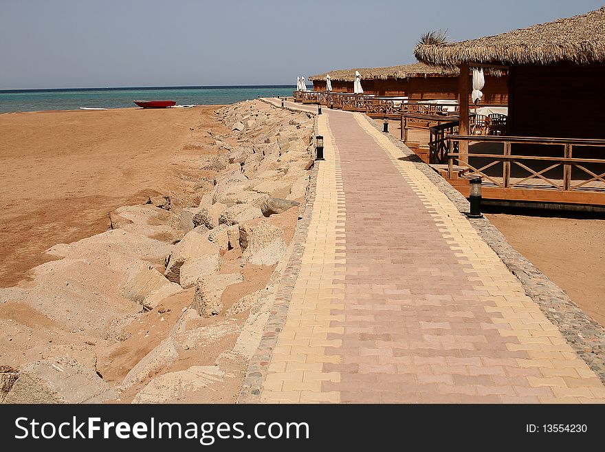 Beach resort on Makadi bay, Egypt