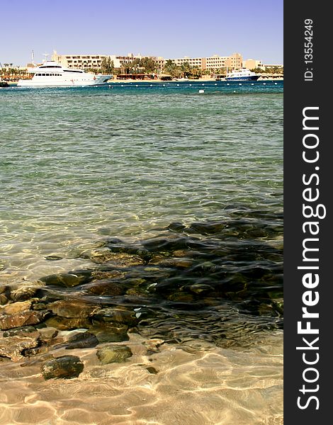 Beautiful seascape, Makadi bay, Egypt