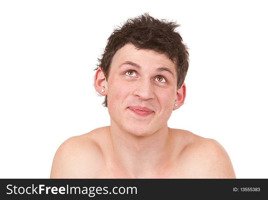 Young stylish man isolated portrait