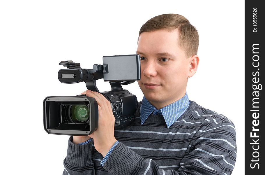 Man With Digital Video Camera