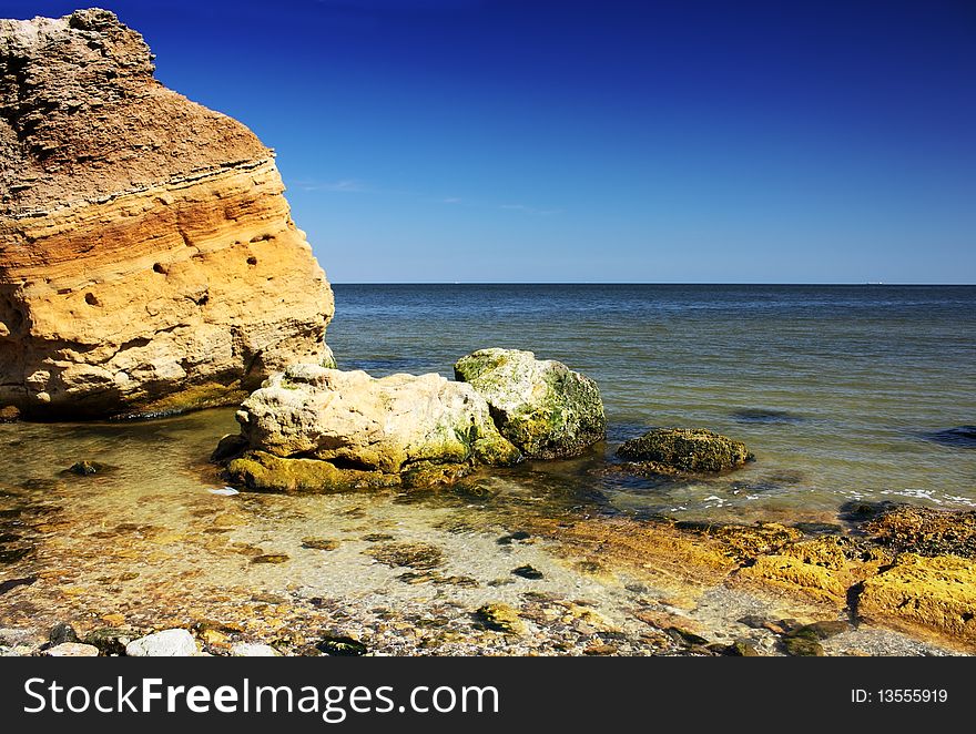 Beautiful view of Black Sea coast. Beautiful view of Black Sea coast