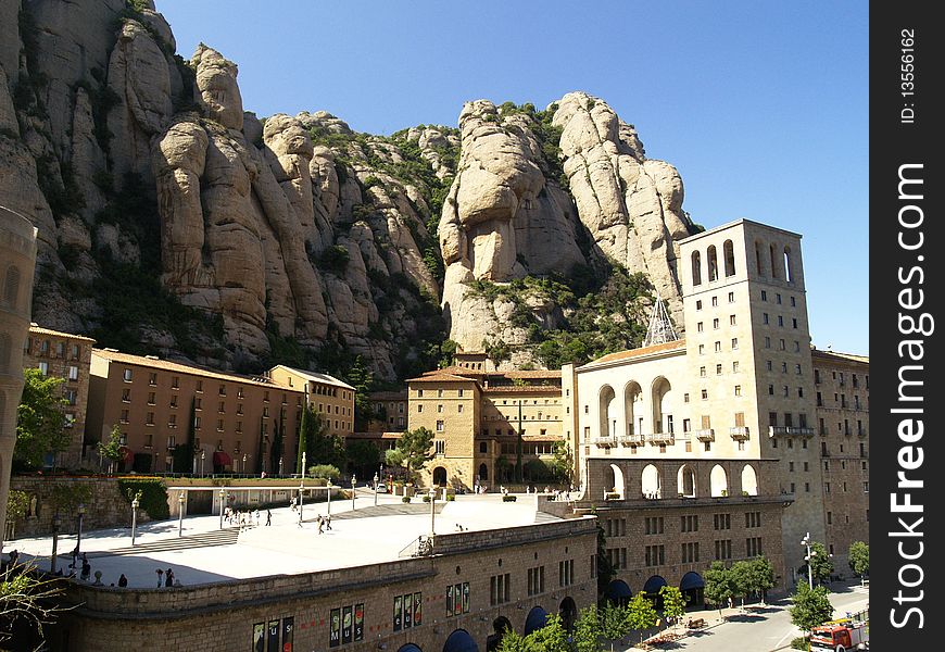 Montserrat monastery in Catalonia, Spain