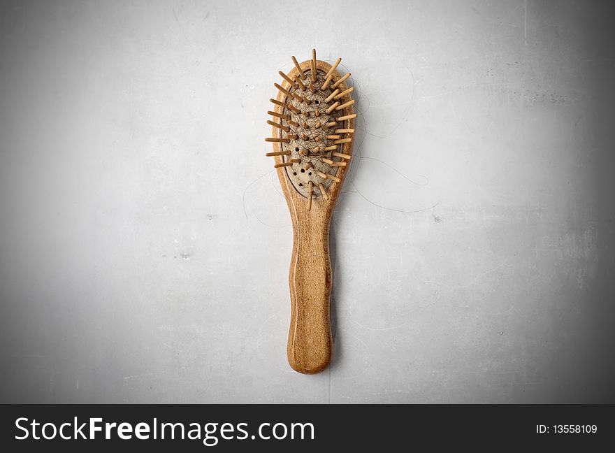 Picture of an old wooden brush