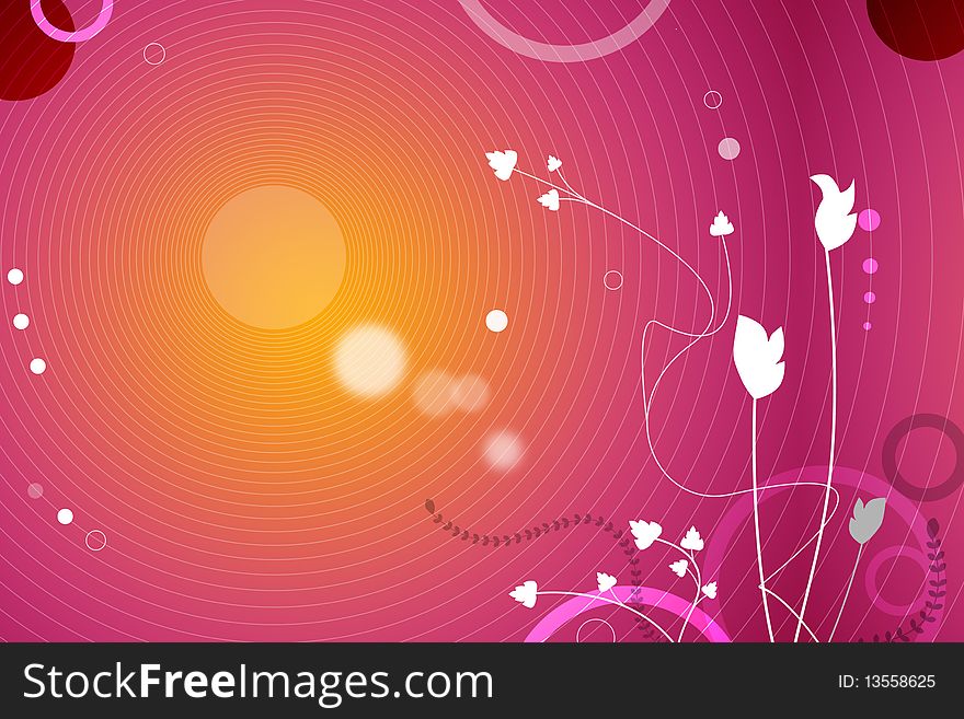 Spring Abstract background with flower shapes. Spring Abstract background with flower shapes