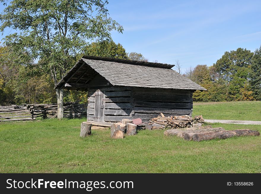 Old barn, constructed with heavy timbers, located in Charleston, IL. Old barn, constructed with heavy timbers, located in Charleston, IL.