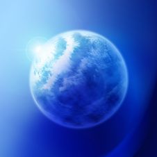 Blue Planet Eclipse Stock Images Blue Planet Eclipse Stock Images