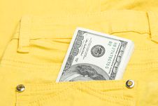 Money In The Pocket Royalty Free Stock Photos