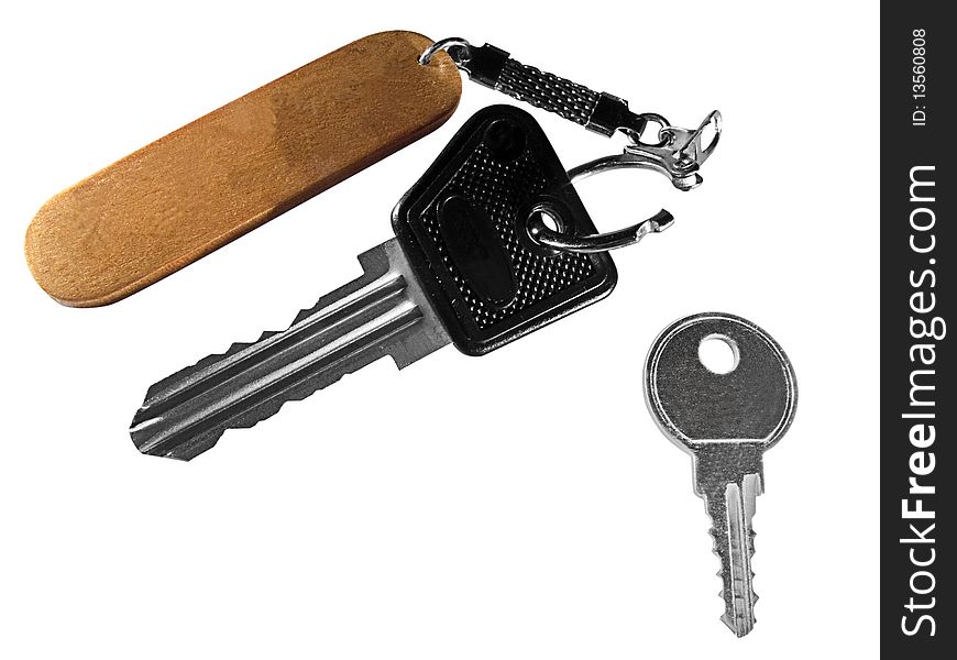 Two Keys With Open Keychain