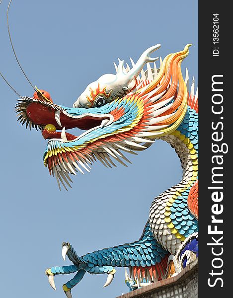 It is a chinese blue dragon. It is a chinese blue dragon