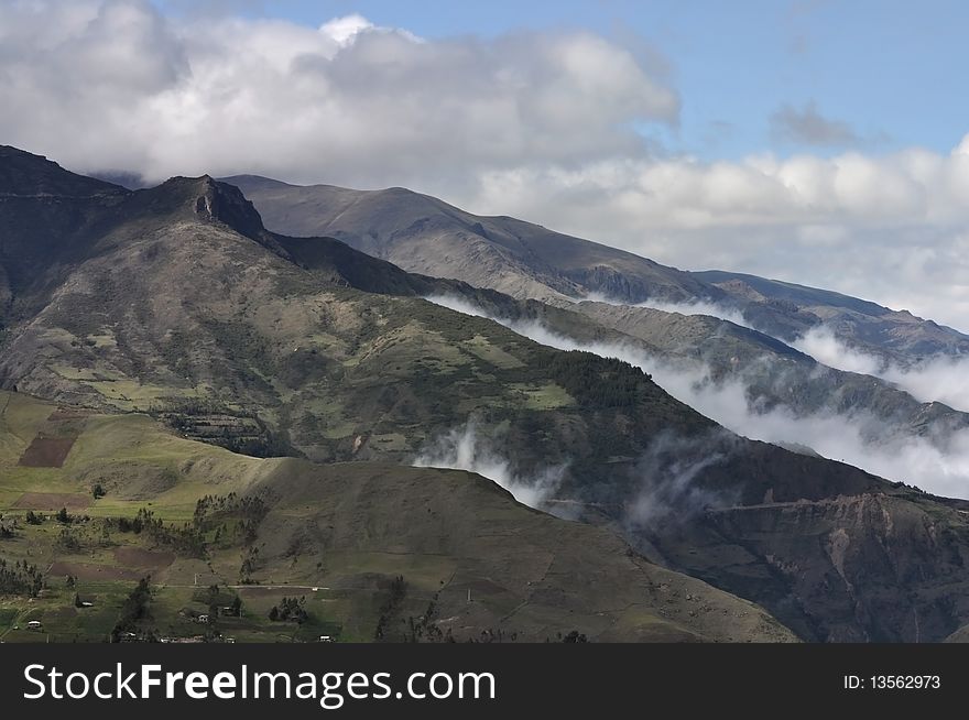 Andes on a cloudy day. Ecuador. Andes on a cloudy day. Ecuador