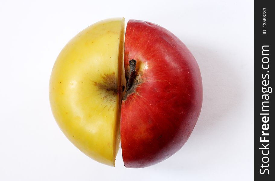 Cut apple