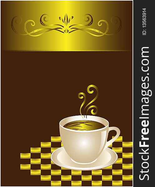 Template for coffee shop, bar and restaurant. Vector available. Template for coffee shop, bar and restaurant. Vector available