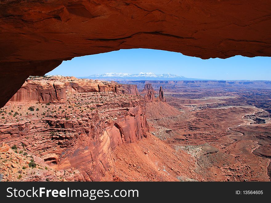 Mesa Arch view in Canyonlands National Park