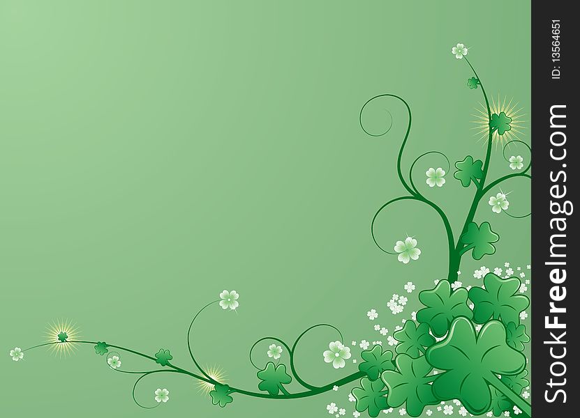 Illustration drawing of beautiful green flower pattern. Illustration drawing of beautiful green flower pattern