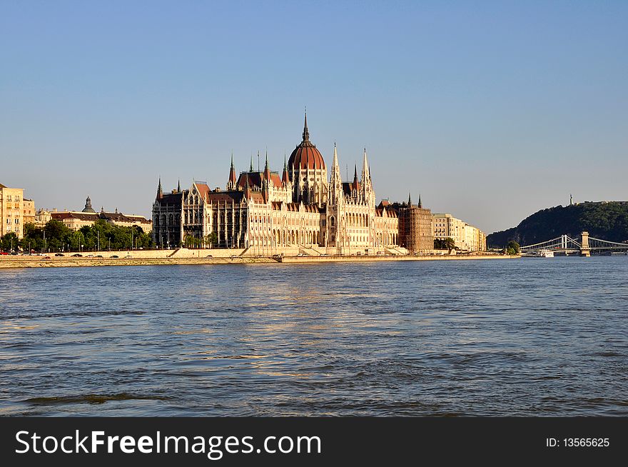 The parlament building in budapest. The parlament building in budapest