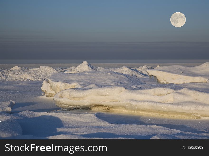 Fozen Baltic Sea