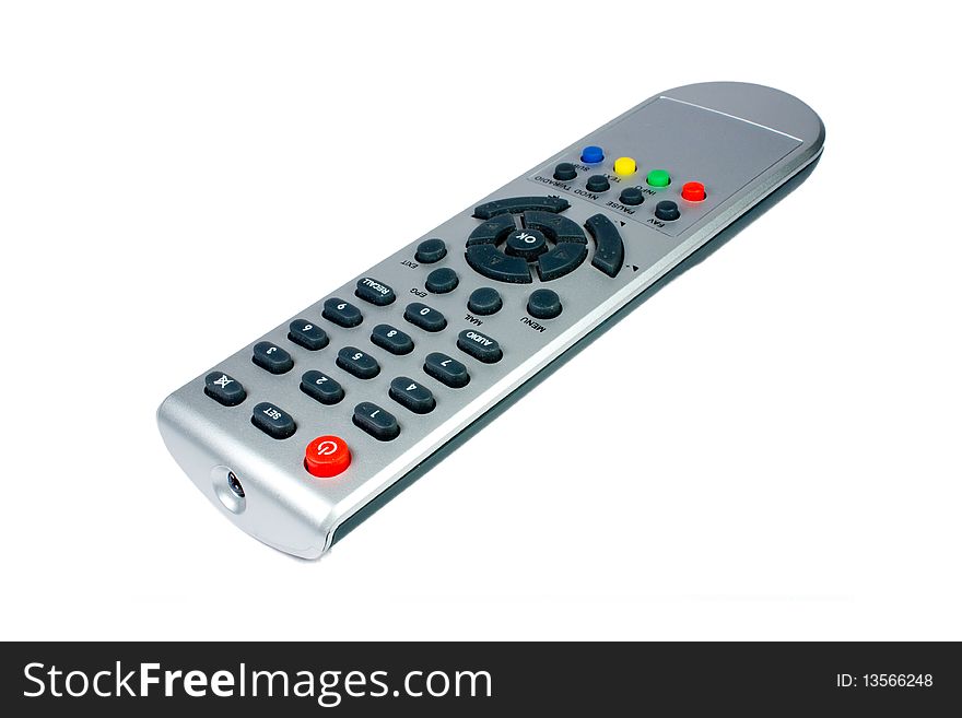 Remote control on a white background