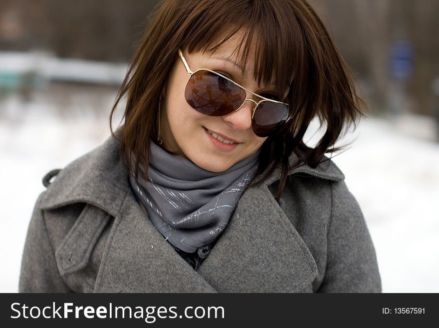 Closeup portrait of a girl outdoor