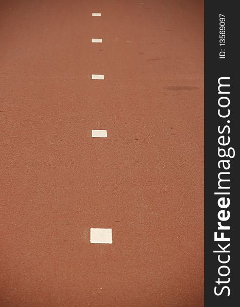 Bicycle path in holland, lines