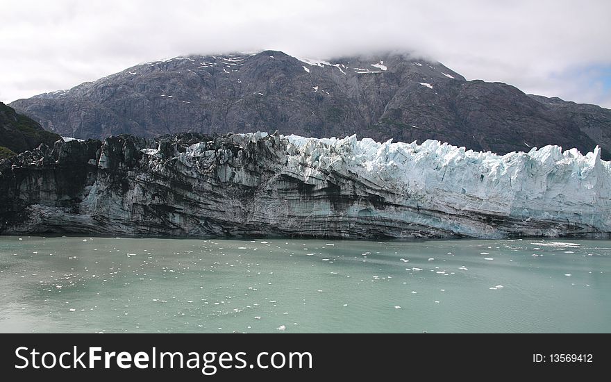 Glacier ice in Alaska
