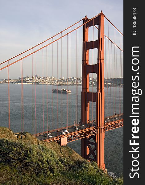 San Francisco Golden Gate Bridge at sunset