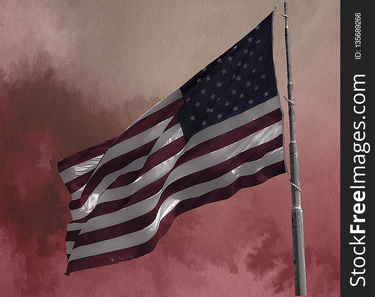 Flag, Flag Of The United States, Sky, Angle